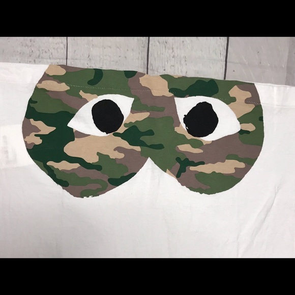 Comme Des Garçons PLAY Camo Heart Tee - Picture 3 of 8